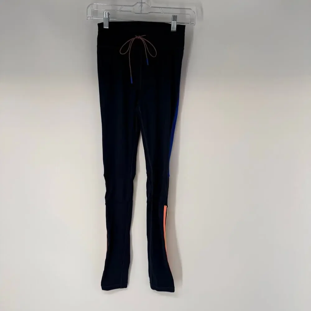 The Upside Magic Yoga Legging Pants Womens US 4 Black Blue High Rise Compression